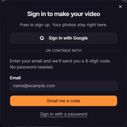 The Basketball Middle Finger AI sign-in window